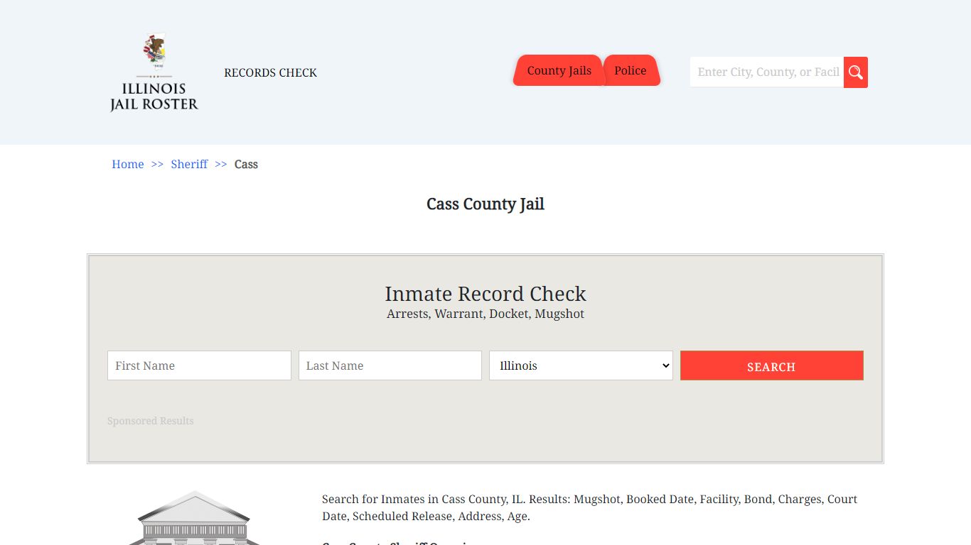 Cass County Jail - Jail Roster Search