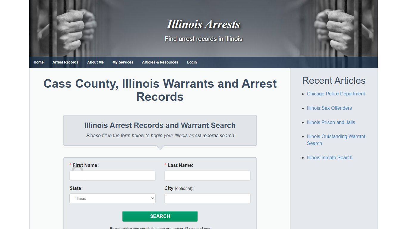 Cass County, Illinois Warrants and Arrest Records