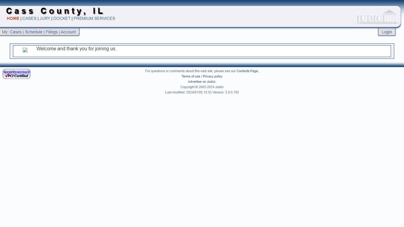 Cass County, IL Welcome Page - Judici