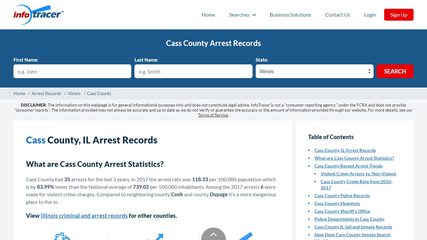 Cass County, IL Arrests, Mugshots & Jail Inmate Records - InfoTracer